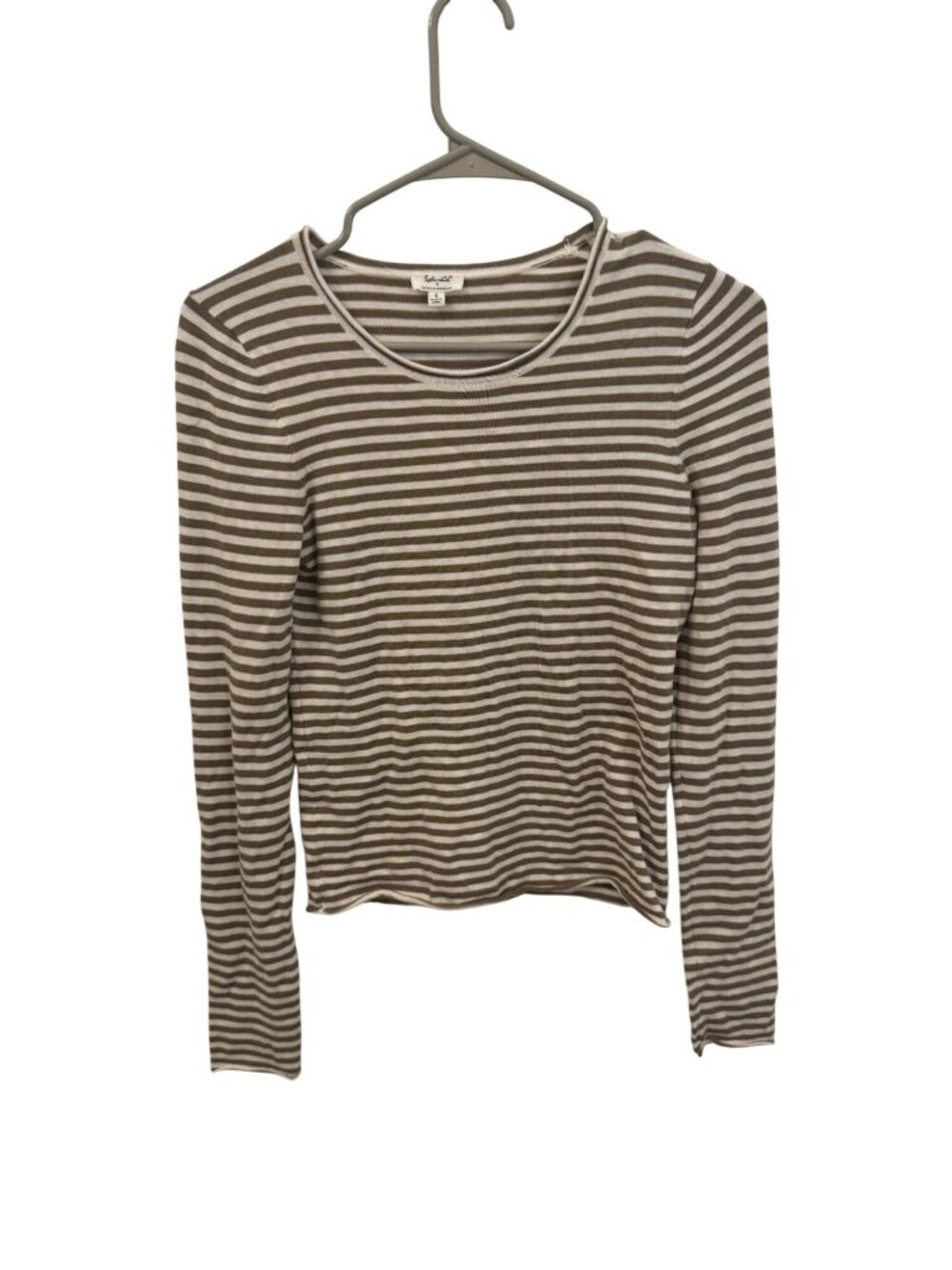 Splendid long sleeve stripped top size small